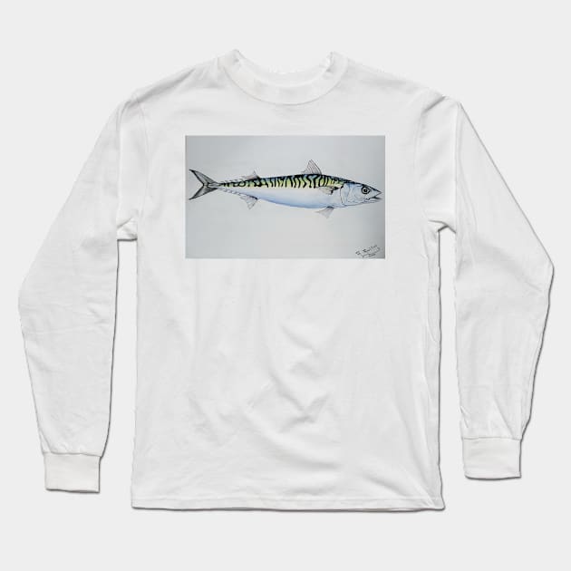 The Mackerel Long Sleeve T-Shirt by MackenzieTar